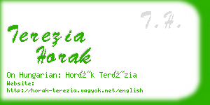 terezia horak business card